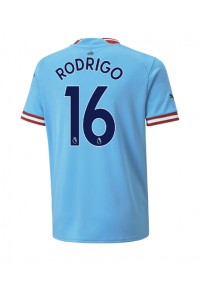 Fotbalové Dres Manchester City Rodri Hernandez #16 Domácí Oblečení 2022-23 Krátký Rukáv
